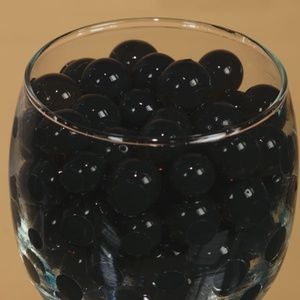 *Black Round Decorative Water Beads Vase Filler #00455 (NWT) #1